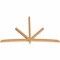 Ekena Millwork Alberta Timber Gable Bracket, Western Red Cedar, 108"W x 68"H x 3 1/2"D x 3 1/2"F, 15/12 Pitch GBW108X68X0404ALB00SWR - alternate 4